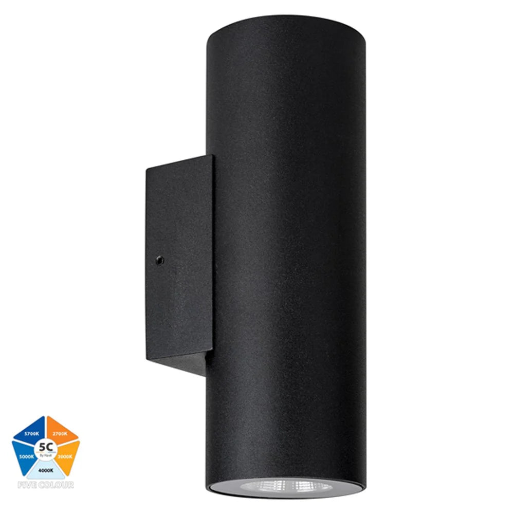 Aries Up & Down LED Wall Light CCT 12w Aluminium Black or White Havit Lighting - HV3626S-ALU