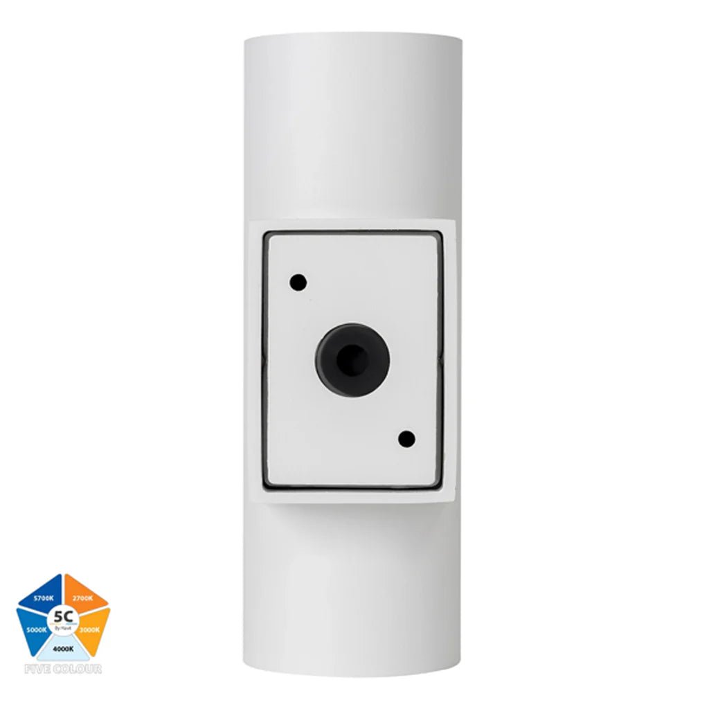 Aries Up & Down LED Wall Light CCT 12w Aluminium Black or White Havit Lighting - HV3626S - ALU - Mases LightingHavit Lighting
