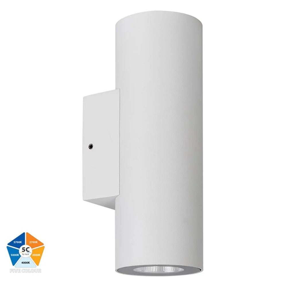 Aries Up & Down LED Wall Light CCT 12w Aluminium Black or White Havit Lighting - HV3626S-ALU