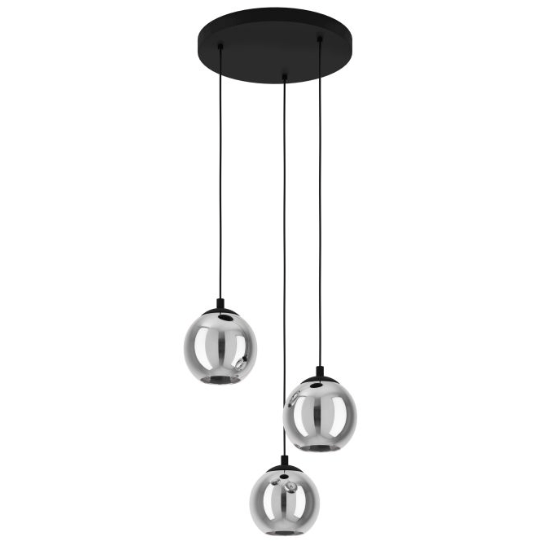 Ariscani Pendant Light 3Lt in Black - Mases LightingEglo