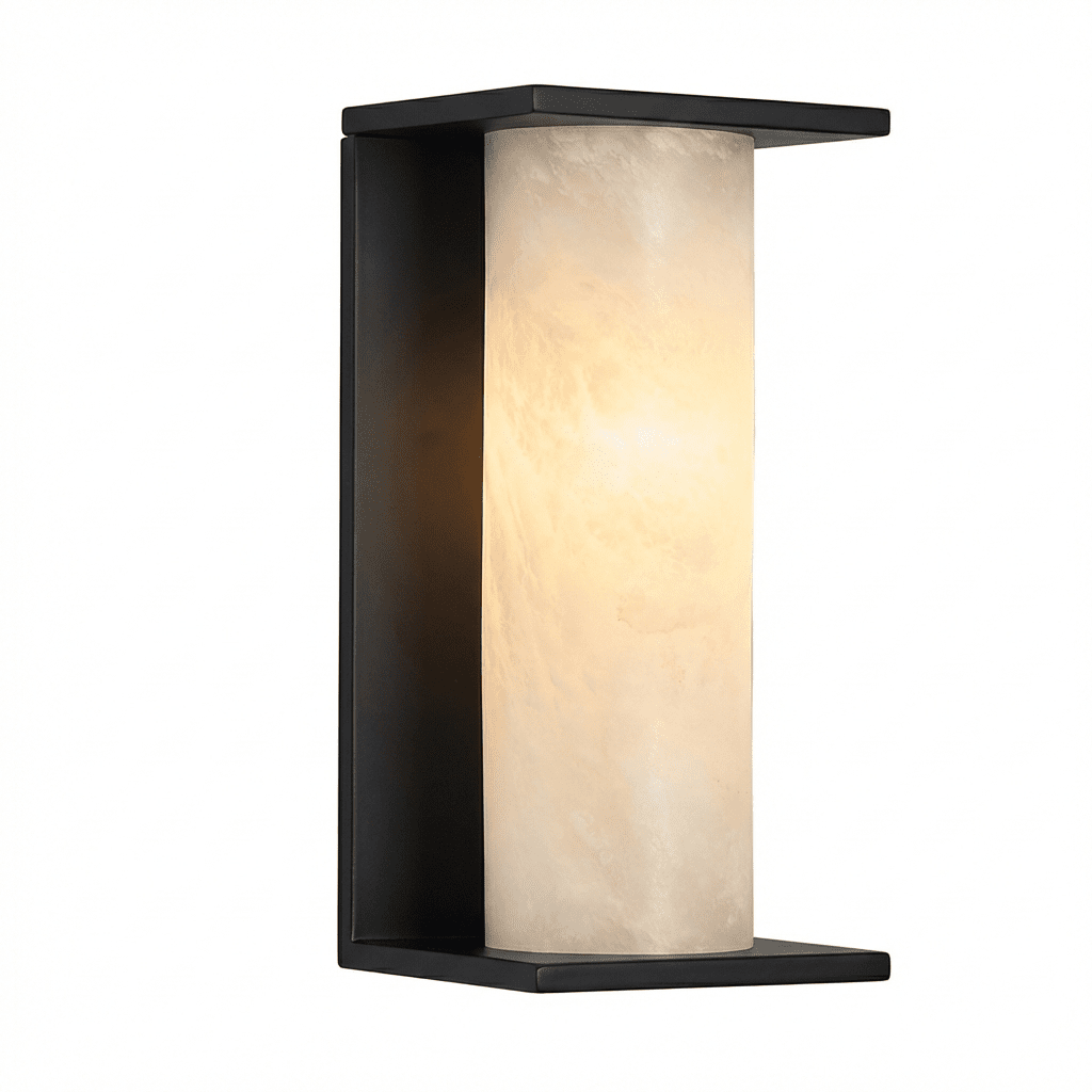 Aurelia Outdoor and Interior Marble Wall Light | Lighting Creations