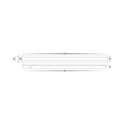Barline Outdoor LED Wall Light 1000mm in Black, White Havit Lighting - HV3584T - Mases LightingHavit Lighting