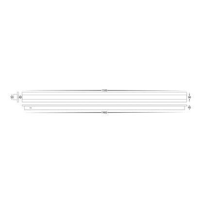 Barline Outdoor LED Wall Light 1500mm in Black, White Havit Lighting - HV3586T - Mases LightingHavit Lighting