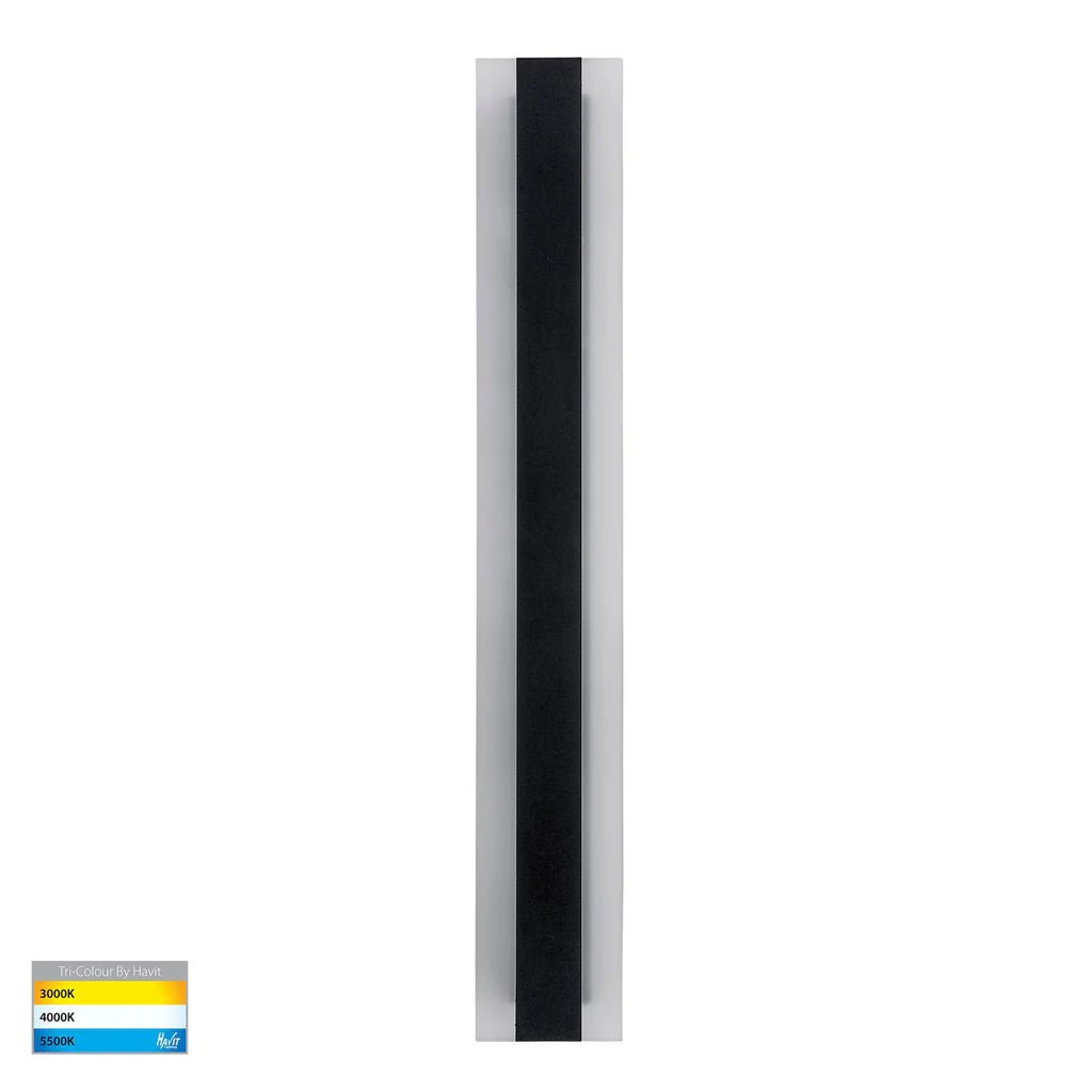 Barline Outdoor LED Wall Light 600mm in Black, White Havit Lighting - HV3582T