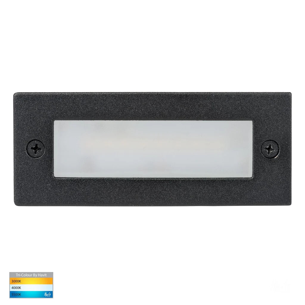 Bata Plain LED Brick Light in Black, SS 316 or White CCT Havit Lighting - HV3007T-XXX-12V