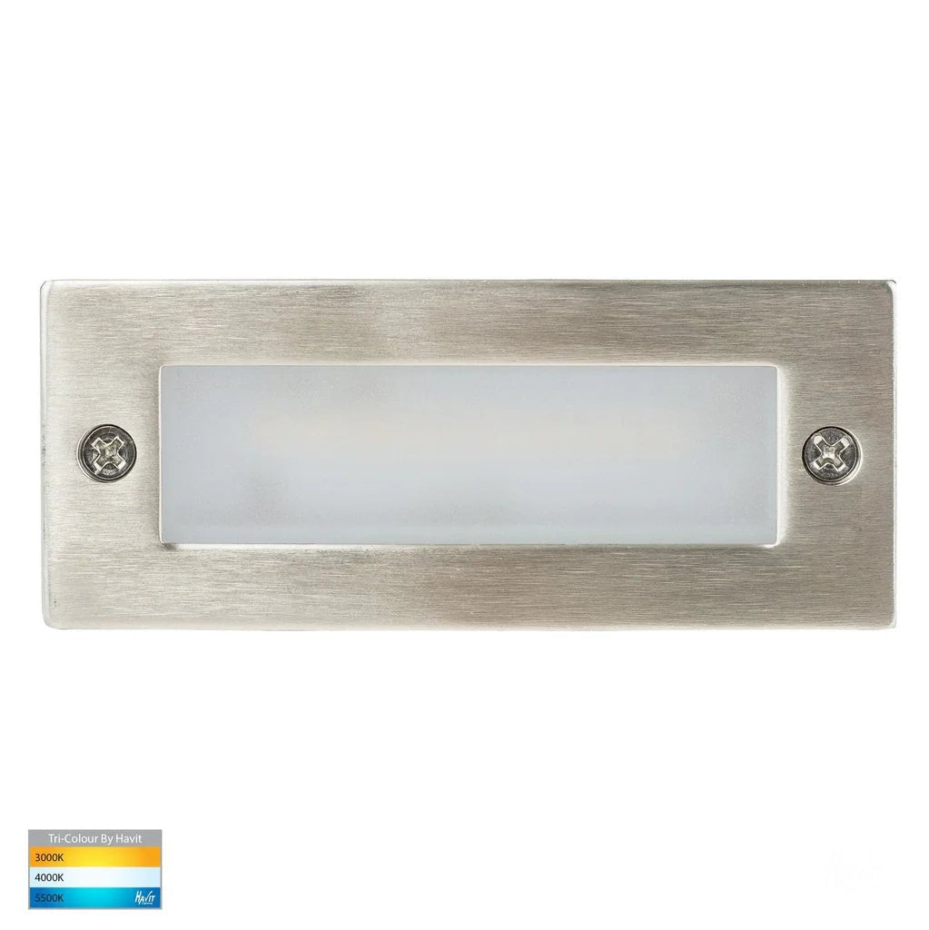 Bata Plain LED Brick Light in Black, SS 316 or White CCT Havit Lighting - HV3007T-XXX-12V