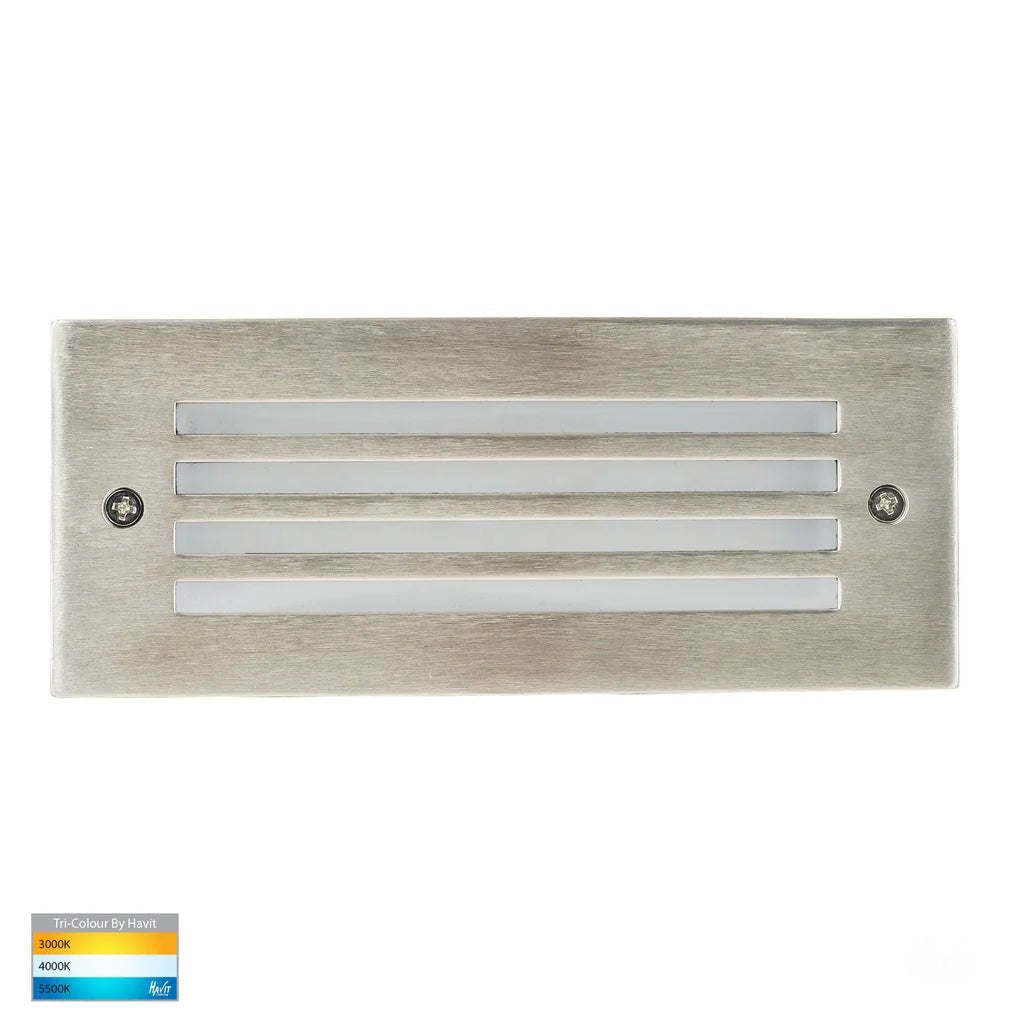 Bata Plain LED Brick Light in Black, SS 316 or White CCT Havit Lighting - HV3008T-XXX-12V