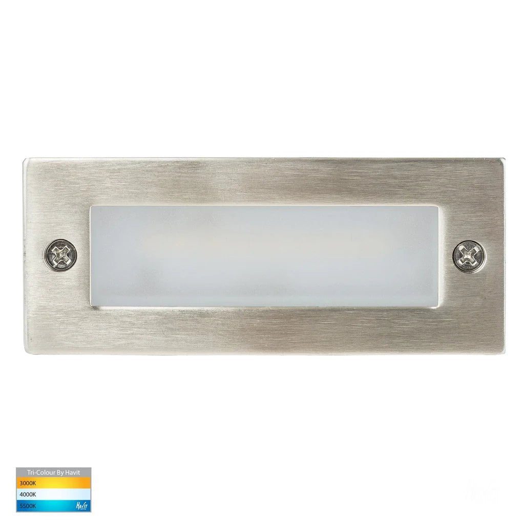 Bata Plain LED Brick Light in Black, SS 316, White CCT Havit Lighting - HV3005T-XXX-12V