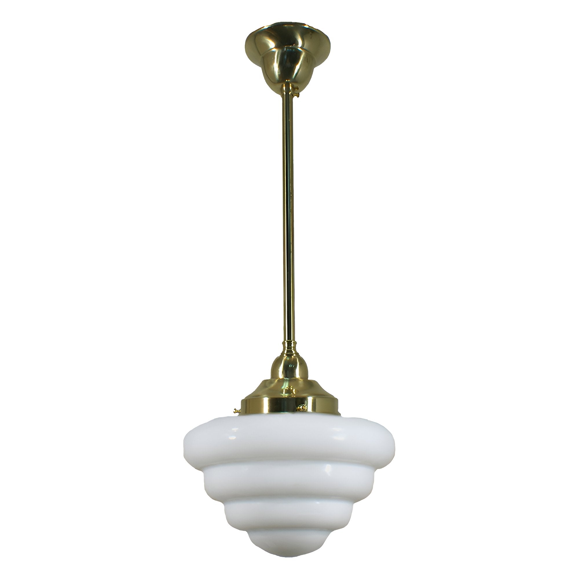 Beehive 10" 1 Light ROD Pendant Light - Black/Chrome/Polished Brass - Mases LightingLode Lighting