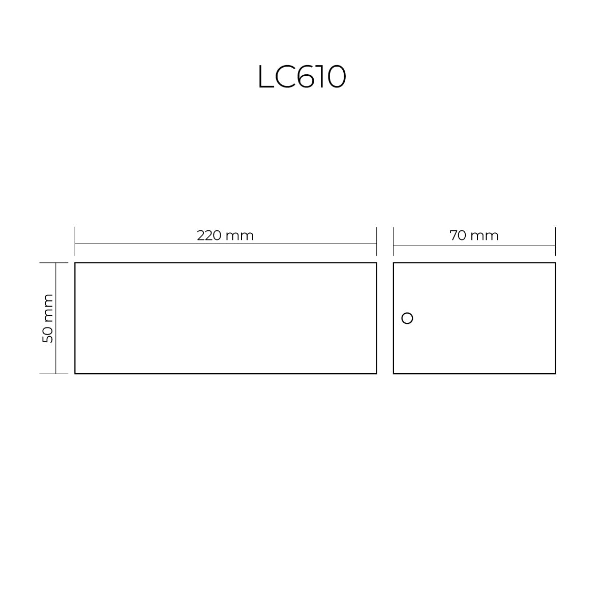 Block Modern Exterior Floodlight Series LC609 LC610 – Black | Lighting Creations - Mases LightingLighting Creations