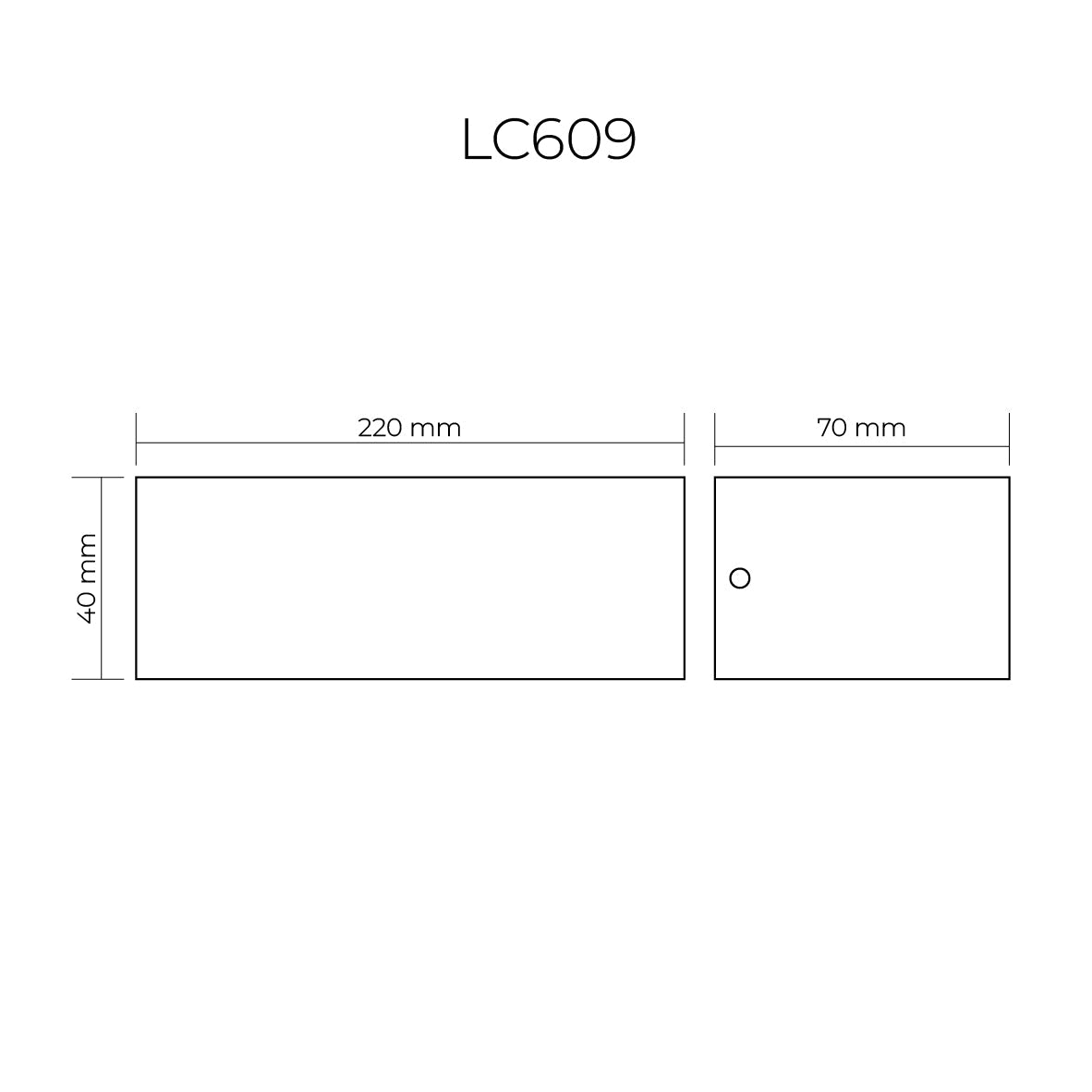 Block Modern Exterior Floodlight Series LC609 LC610 – Black | Lighting Creations - Mases LightingLighting Creations