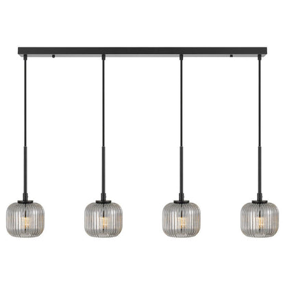 Bobo 4 Light 12W LED Pendant Black / Warm White - BOBO PE04 - BKSM - Mases LightingTelbix