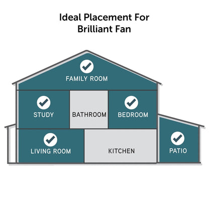 Brilliant Cairns 48" DC Ceiling Fan With of Without Light - Mases LightingBrilliant Lighting