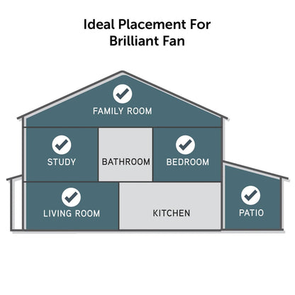 Brilliant Cairns 52" DC Ceiling Fan With of Without Light - Mases LightingBrilliant Lighting