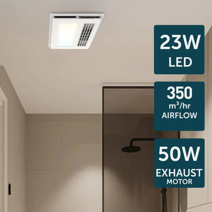 Brilliant White Nevada 4-In-1 Bathroom Heater - Mases LightingBrilliant Lighting