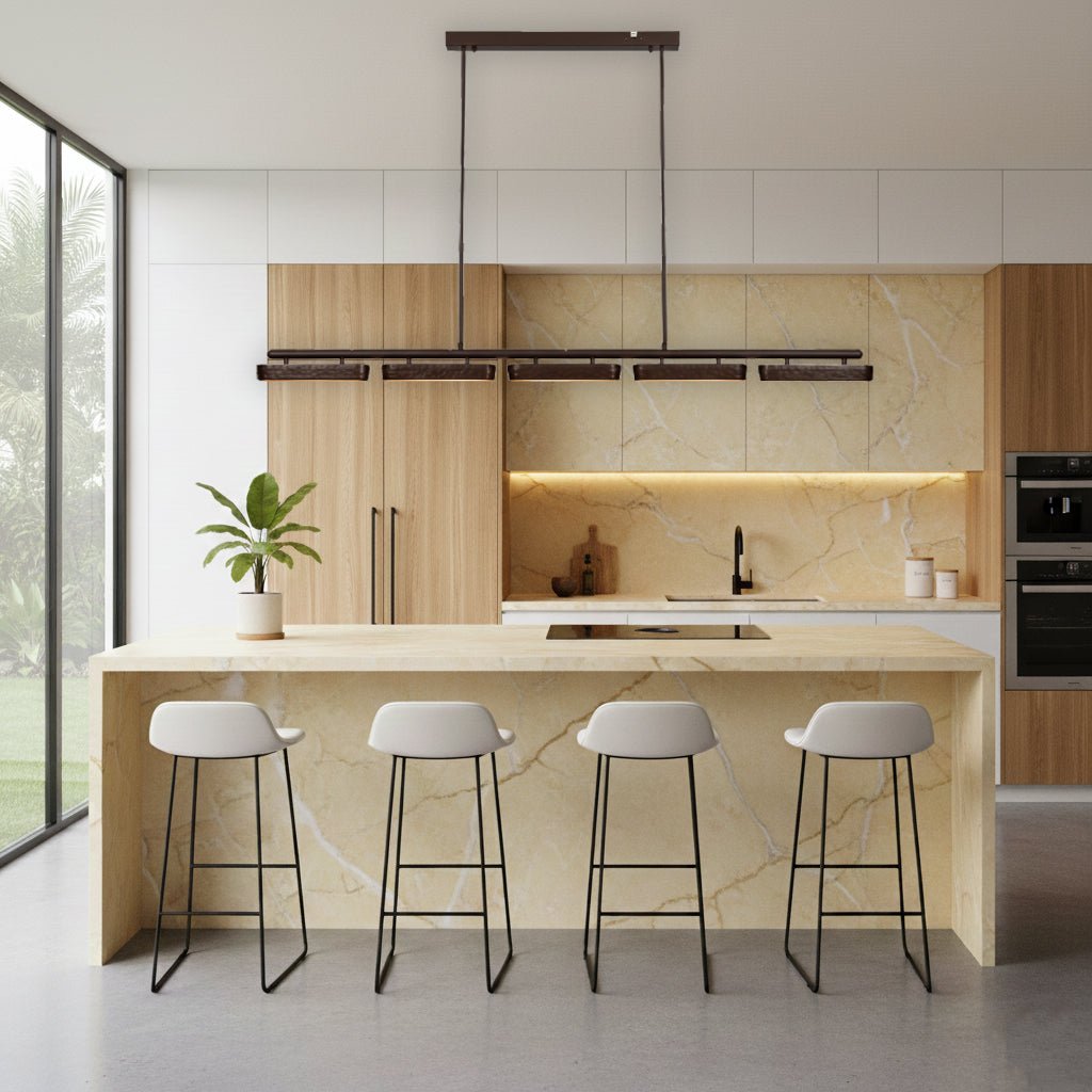 Bronte Pendant Light in Brass and Antique Brass | Lighting Creations