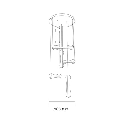 Bruno 6 Light Pendant Light | Lighting Creations - Mases LightingLighting Creations | Revolutionary Lighting Solutions