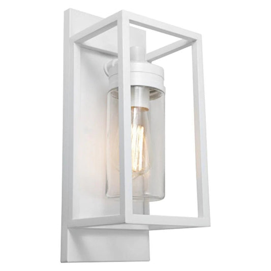 Bryant Outdoor Wall Light Black, White - Mases LightingCougar Lighting