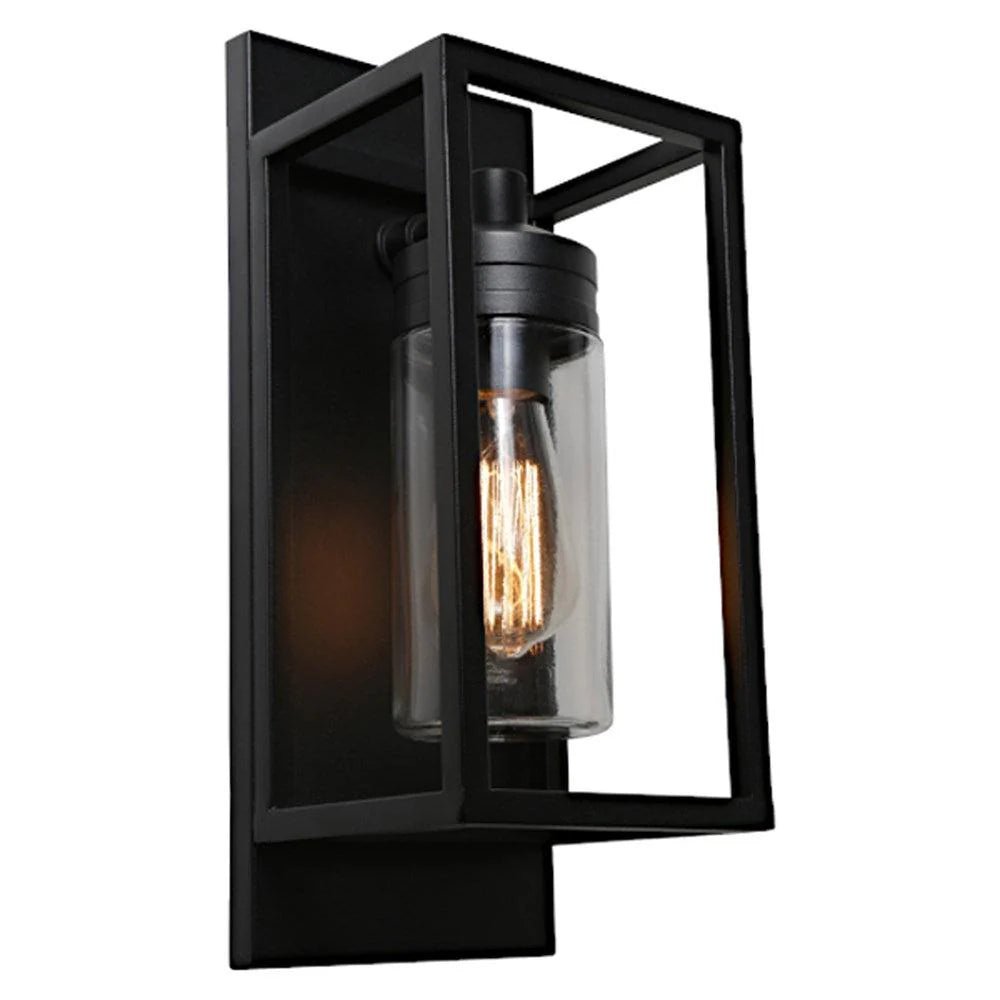 Bryant Outdoor Wall Light Black, White - Mases LightingCougar Lighting