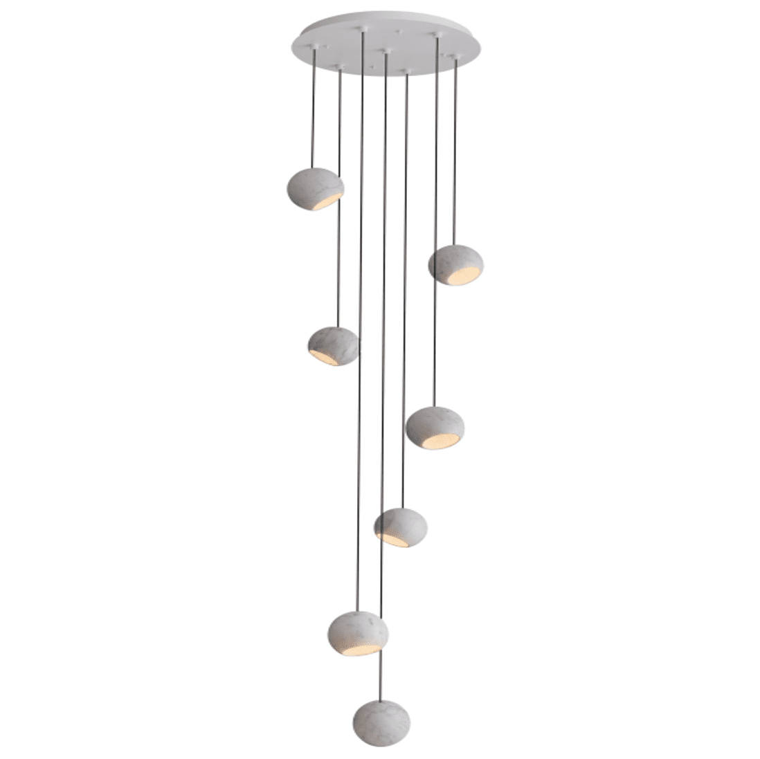 Carrara 7 Light Pendant Light | Lighting Creations - Mases LightingLighting Creations