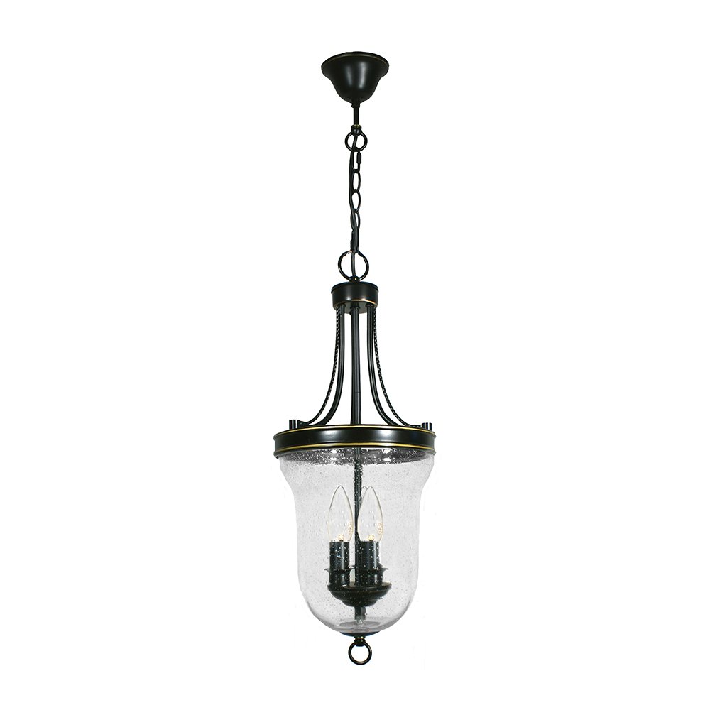 Carrington Small, Medium, Large 3 or 4 or 6 Light Lantern Bronze Pendant Light - Mases LightingLode Lighting