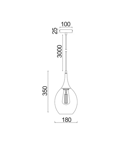 CLA BROTE: Retro Interior Bronze Wine Glass Shape Pendant Lights - Mases LightingCLA