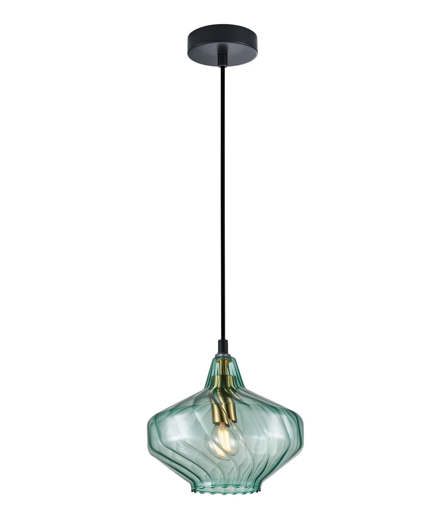 CLA CAMPANA Interior Wine Glass Shape Ribbed Pendant Lights - Mases LightingCLA