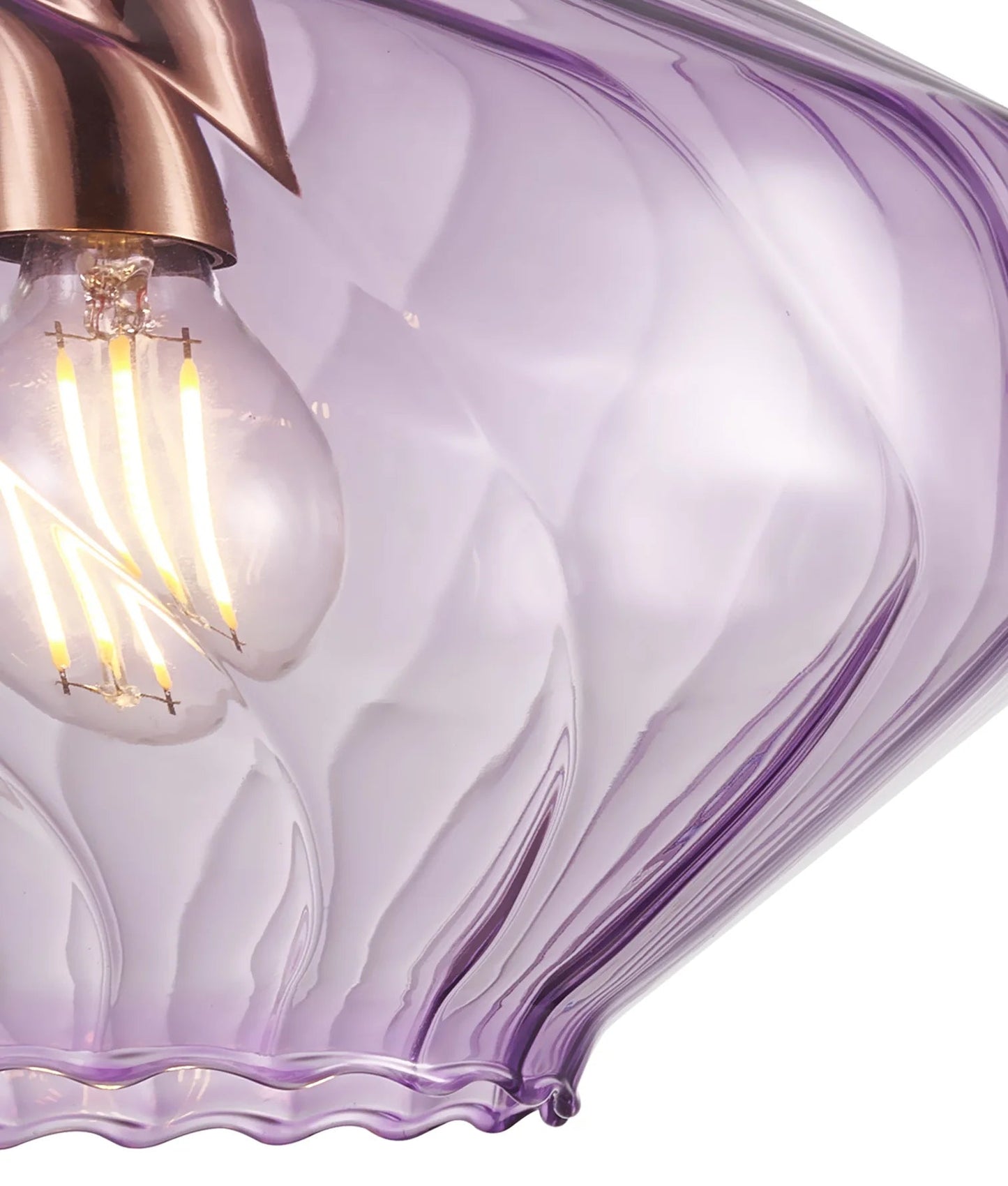 CLA CAMPANA Interior Wine Glass Shape Ribbed Pendant Lights - Mases LightingCLA
