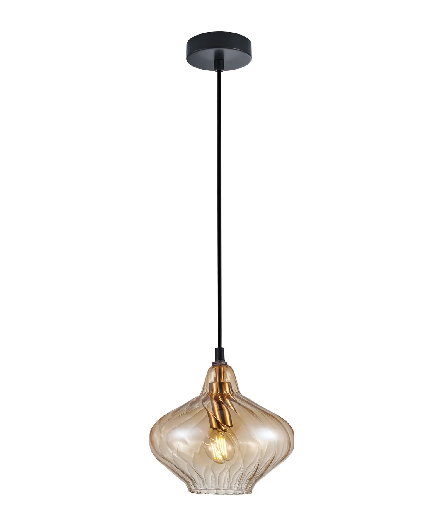 CLA CAMPANA Interior Wine Glass Shape Ribbed Pendant Lights - Mases LightingCLA