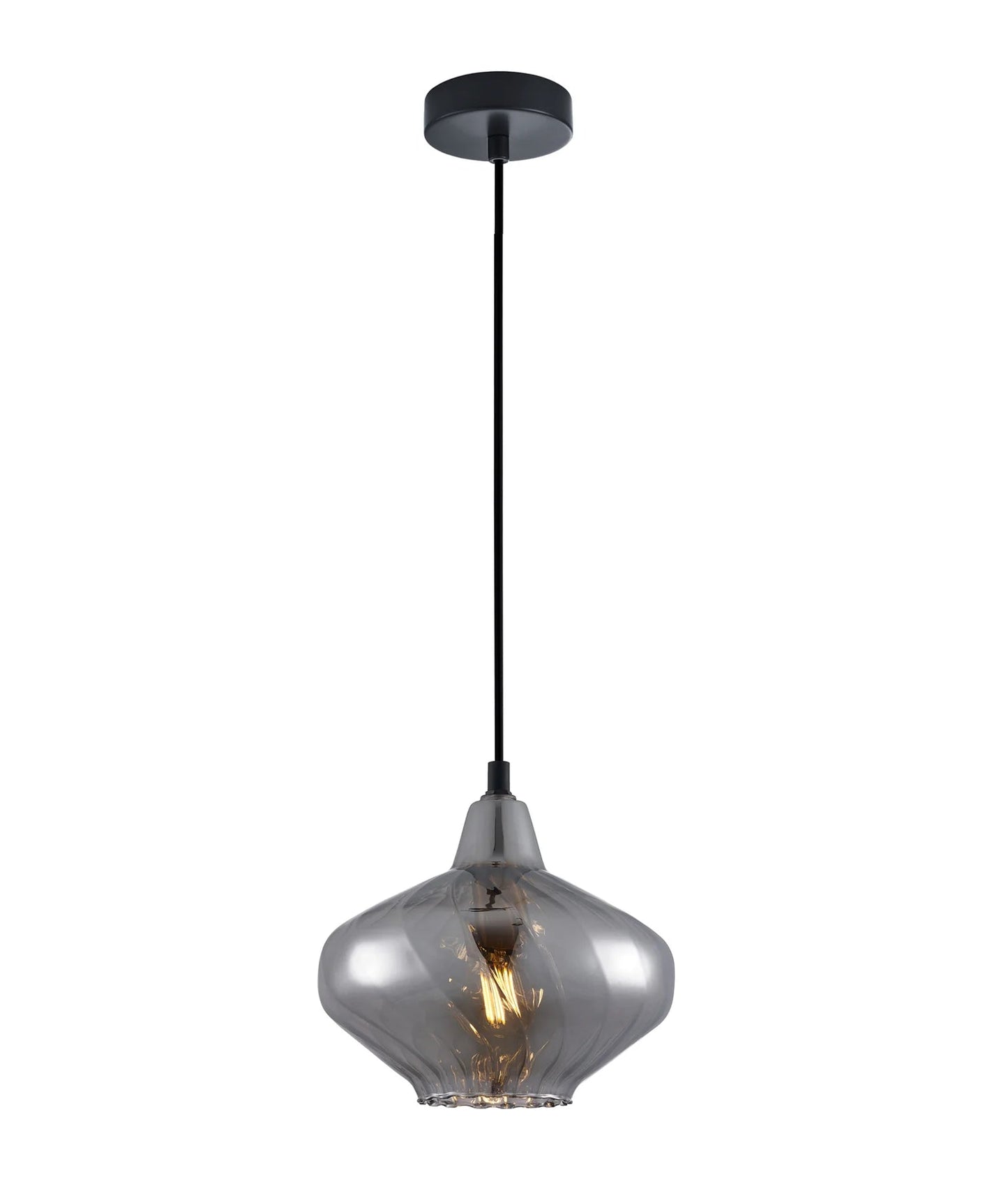 CLA CAMPANA Interior Wine Glass Shape Ribbed Pendant Lights - Mases LightingCLA