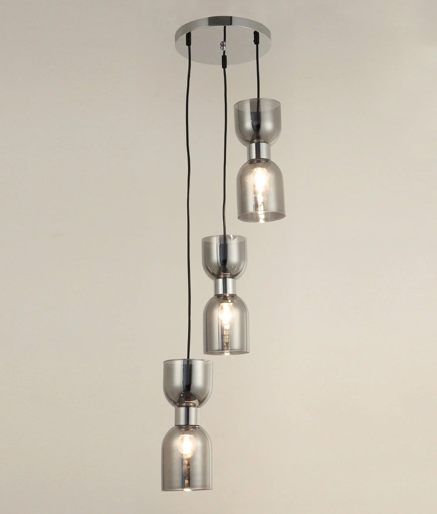 CLA CLESSIDRA Interior Ellipse Multiple Round Base Pendant Lights - Mases LightingCLA