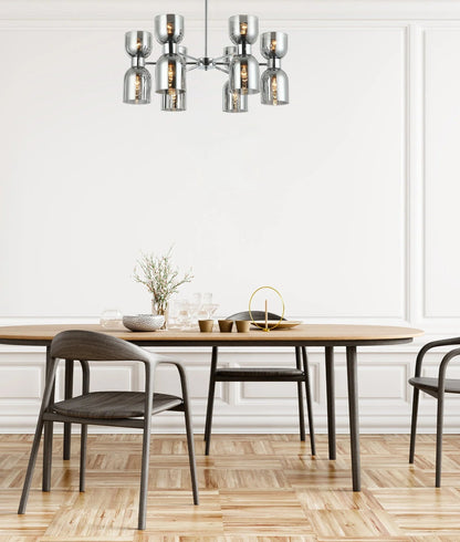 CLA CLESSIDRA Interior Ellipse x12 Round Base Pendant Light - Mases LightingCLA