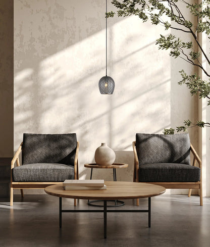 CLA FOSSETTA Interior Wine Glass Shape Dimpled Pendant Lights - Mases LightingCLA