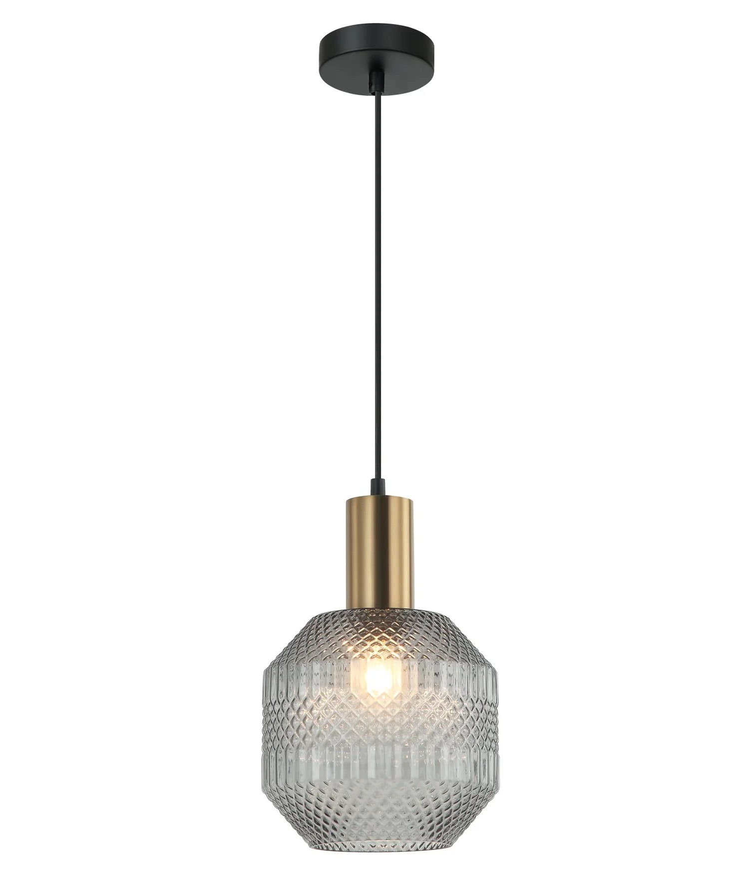 CLA MARACA: Interior Glass Jar With Quadrilateral Segment Pendant Lights