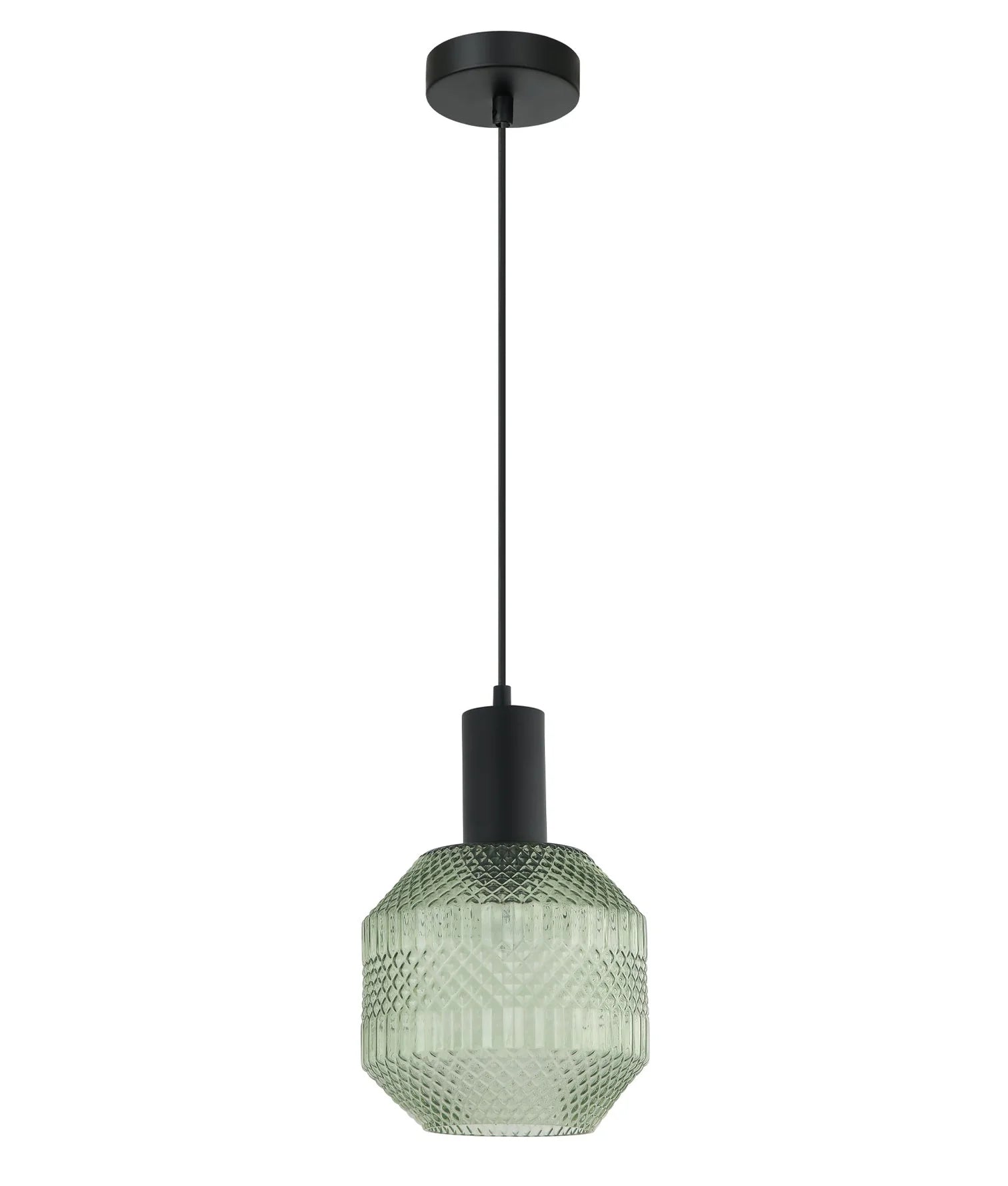 CLA MARACA: Interior Glass Jar With Quadrilateral Segment Pendant Lights