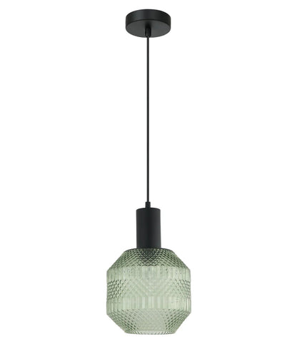 CLA MARACA: Interior Glass Jar With Quadrilateral Segment Pendant Lights - Mases LightingCLA