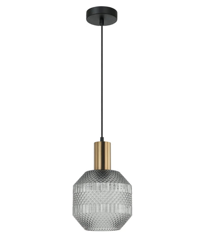 CLA MARACA: Interior Glass Jar With Quadrilateral Segment Pendant Lights - Mases LightingCLA