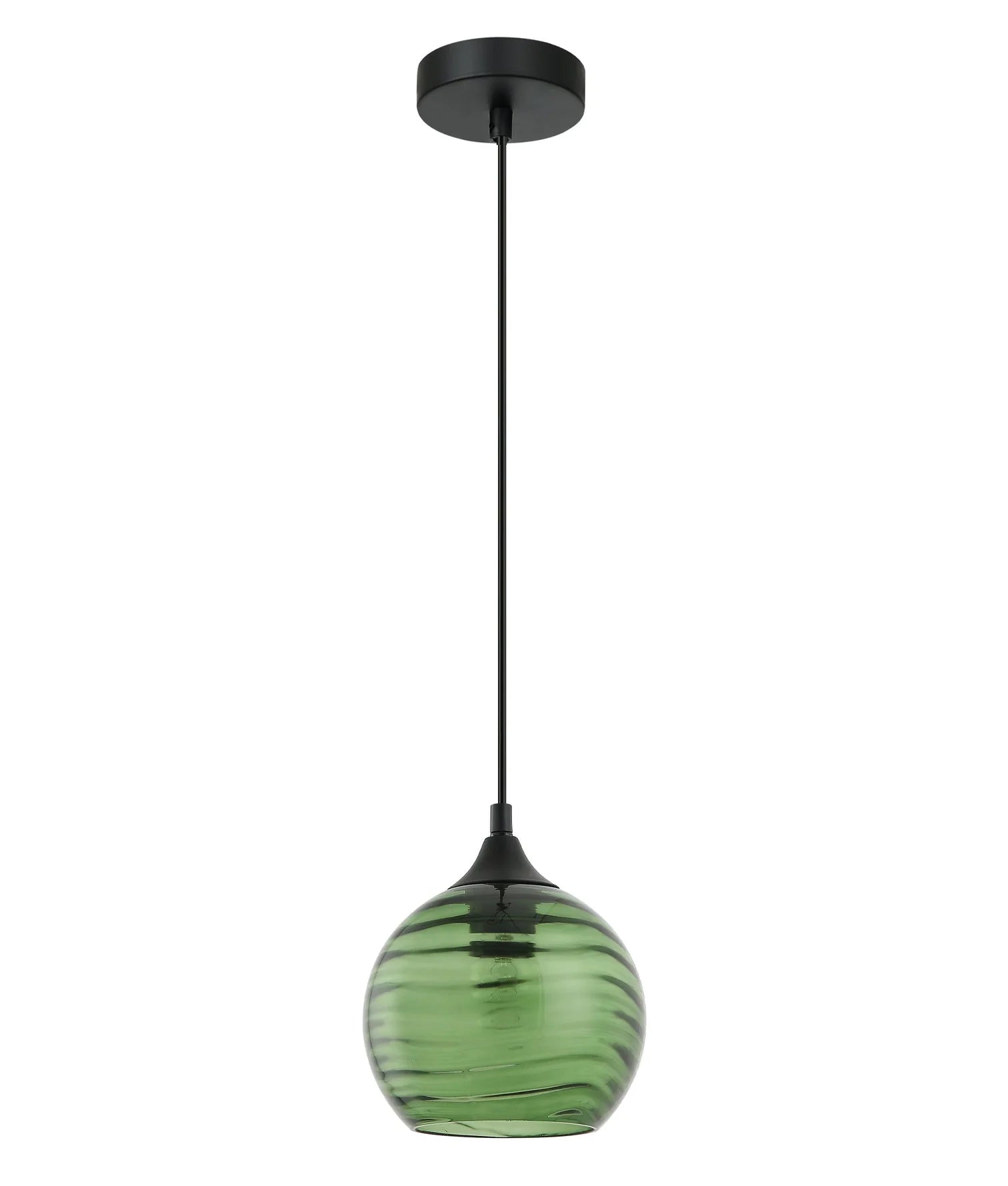 CLA MARBRE: Modern Retro Interior Wine Glass Wavy Glass Pendant Lights - Mases LightingCLA
