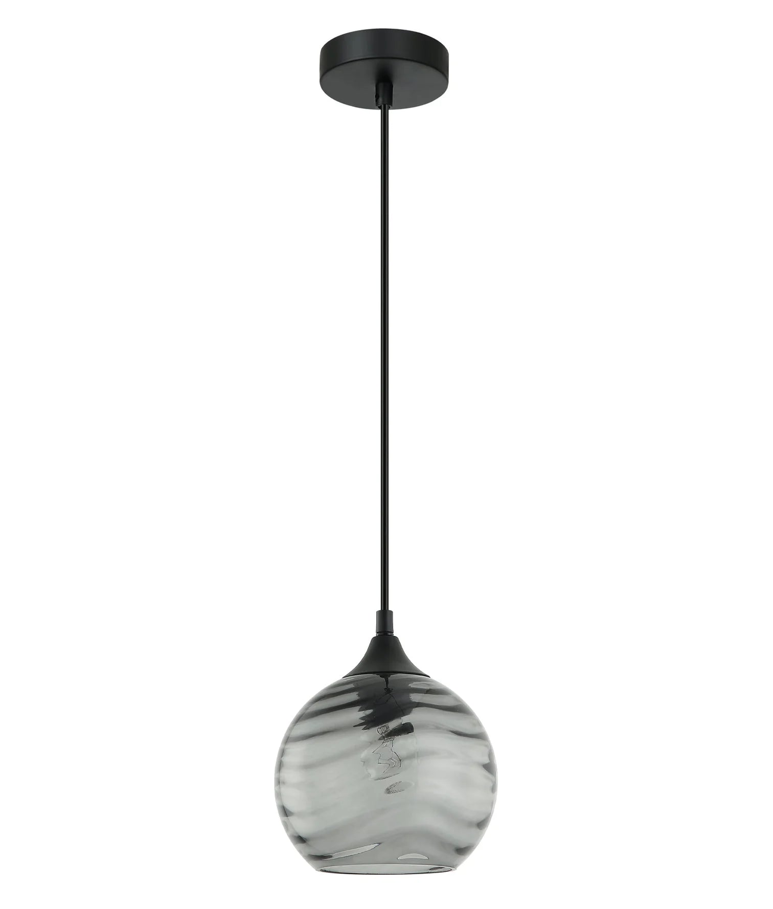 CLA MARBRE: Modern Retro Interior Wine Glass Wavy Glass Pendant Lights - Mases LightingCLA