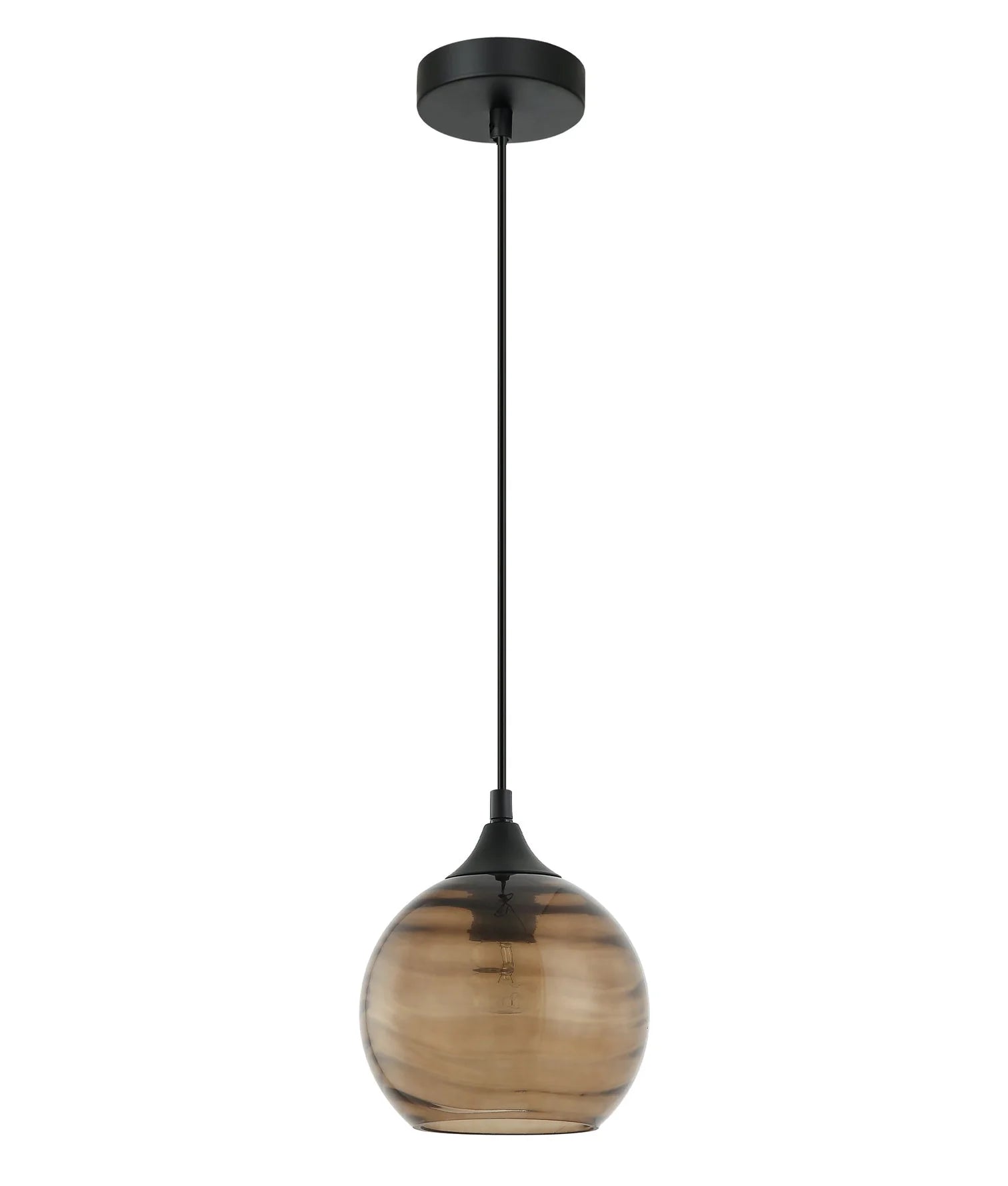 CLA MARBRE: Modern Retro Interior Wine Glass Wavy Glass Pendant Lights