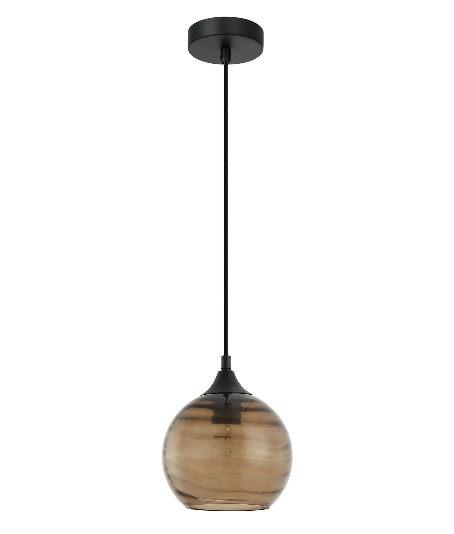 CLA MARBRE: Modern Retro Interior Wine Glass Wavy Glass Pendant Lights - Mases LightingCLA