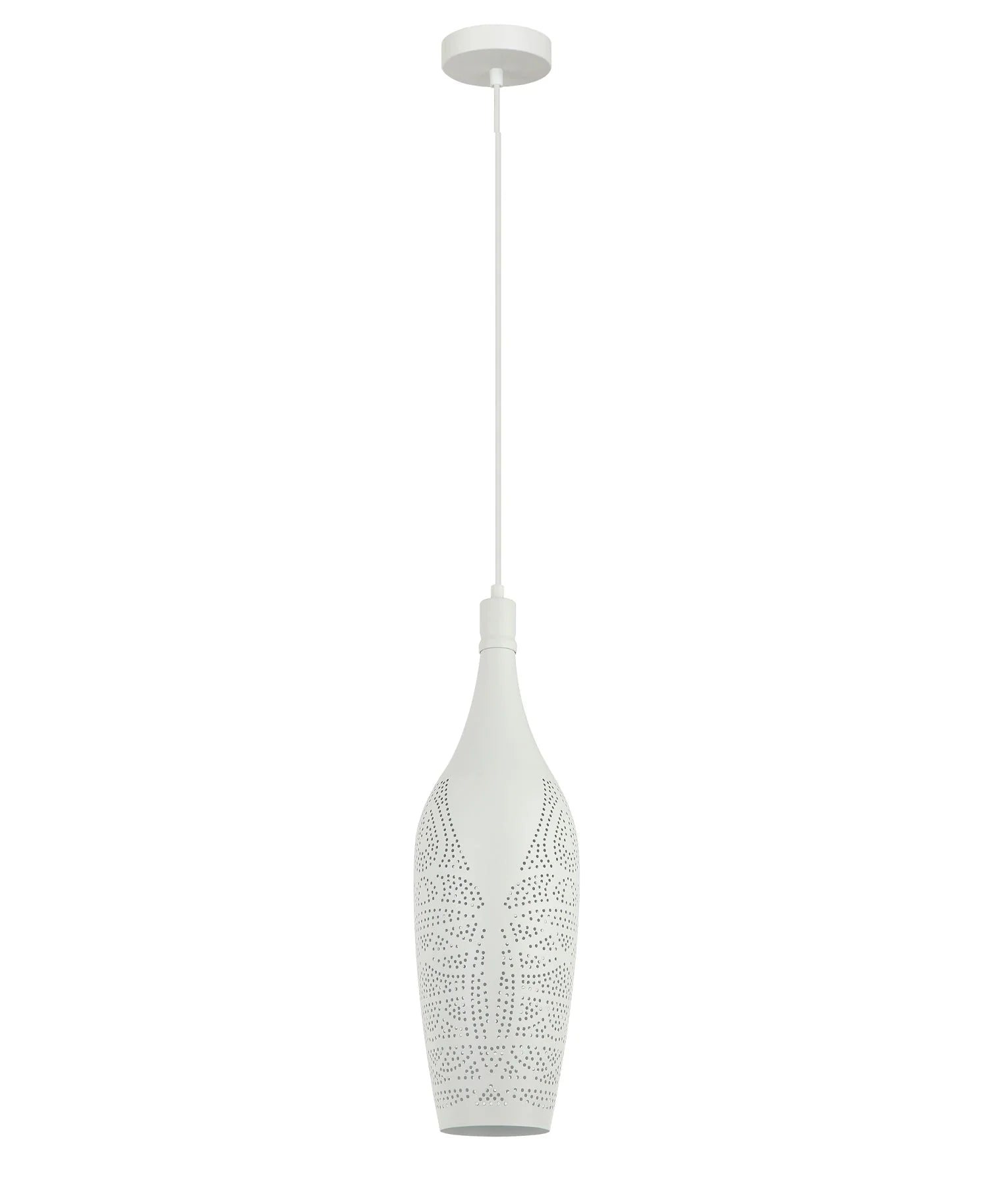 CLA MARRAKESH Bohemian Interior Bottle Shape Pendant Lights - Black & White - Mases LightingCLA