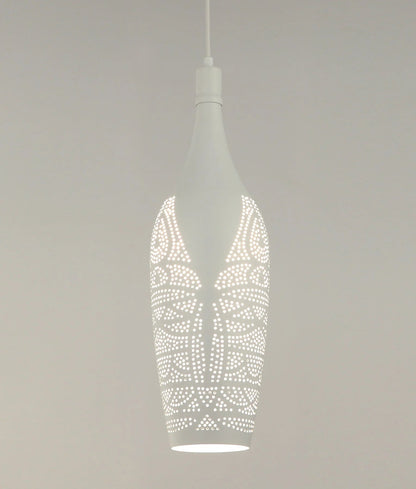 CLA MARRAKESH Bohemian Interior Bottle Shape Pendant Lights - Black & White - Mases LightingCLA