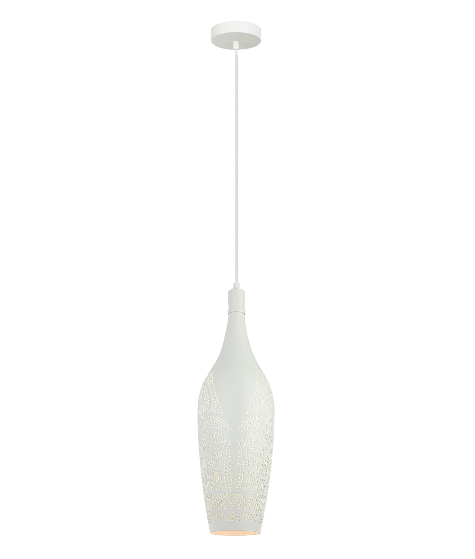 CLA MARRAKESH Bohemian Interior Bottle Shape Pendant Lights- Black & White