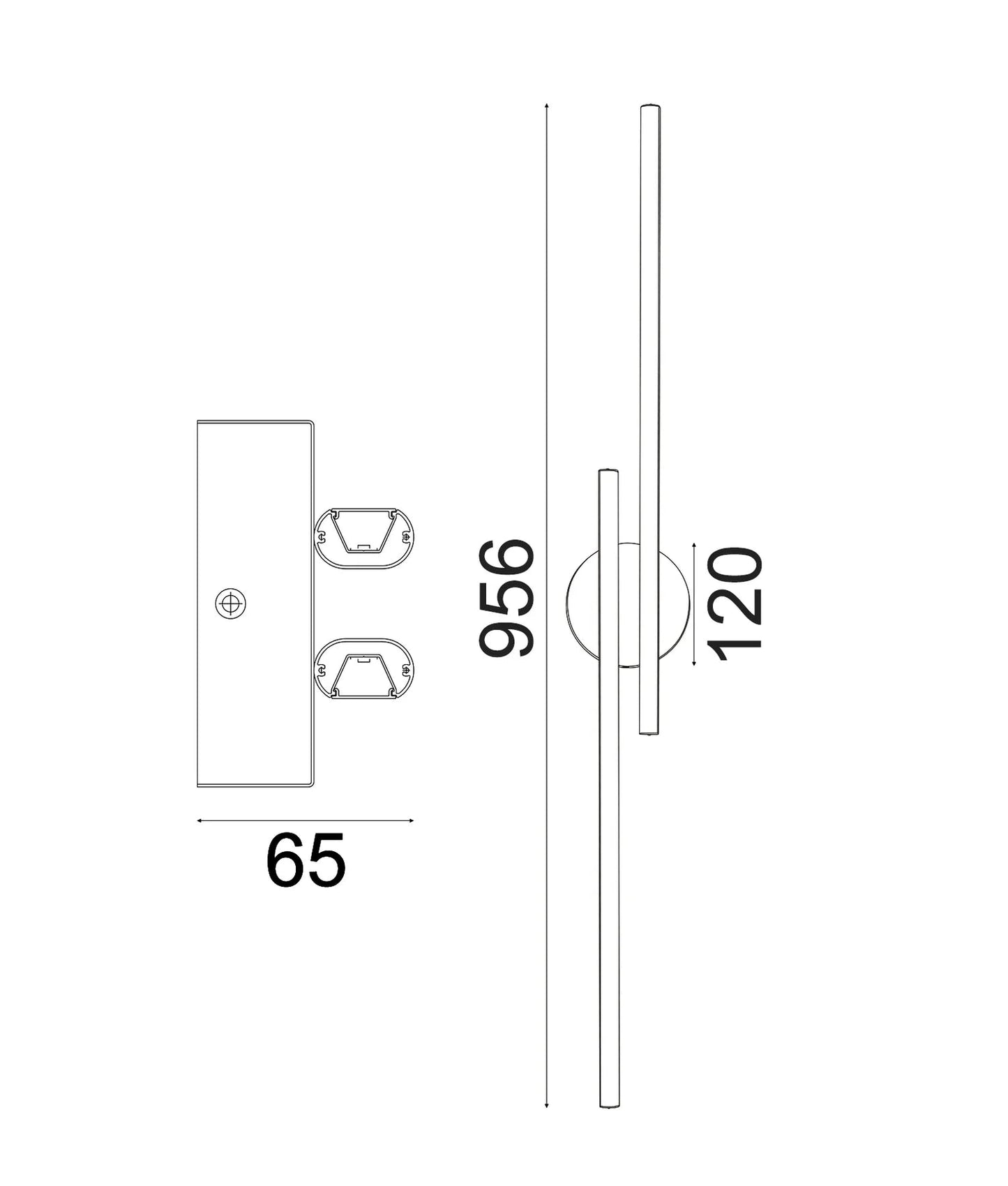 CLA Racha Interior Linear LED Tri - CCT Wall Lights - Mases LightingCLA