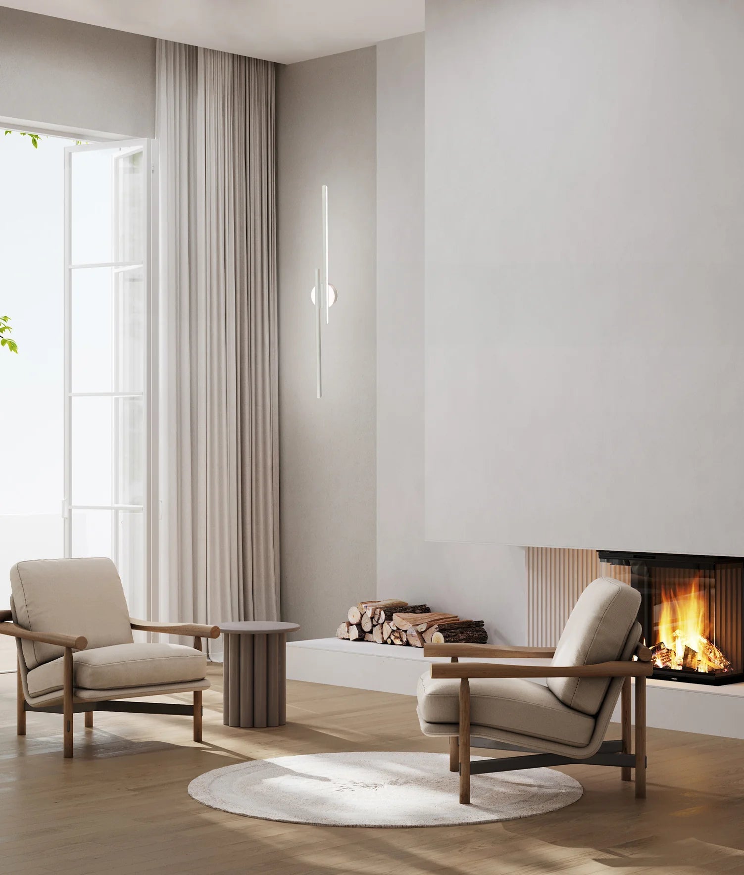 CLA Racha Interior Linear LED Tri - CCT Wall Lights - Mases LightingCLA
