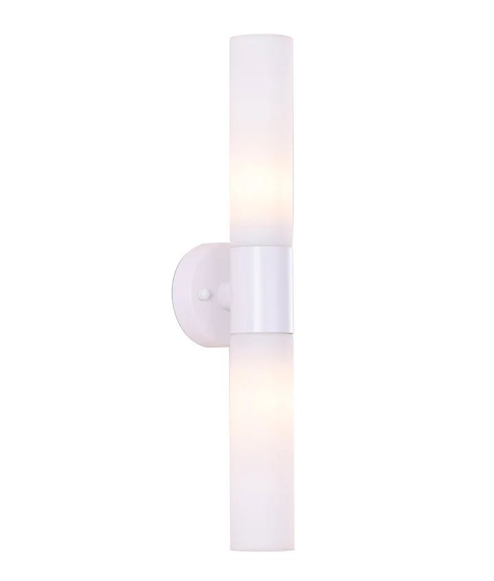 CLA Vara Interior Tubular Up/Down Opal Glass Wall Lights - Mases LightingCLA