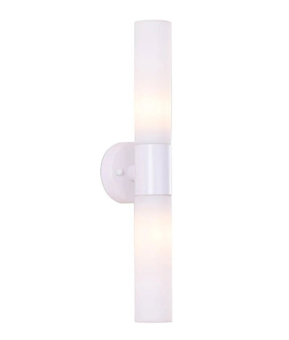 CLA Vara Interior Tubular Up/Down Opal Glass Wall Lights - Mases LightingCLA