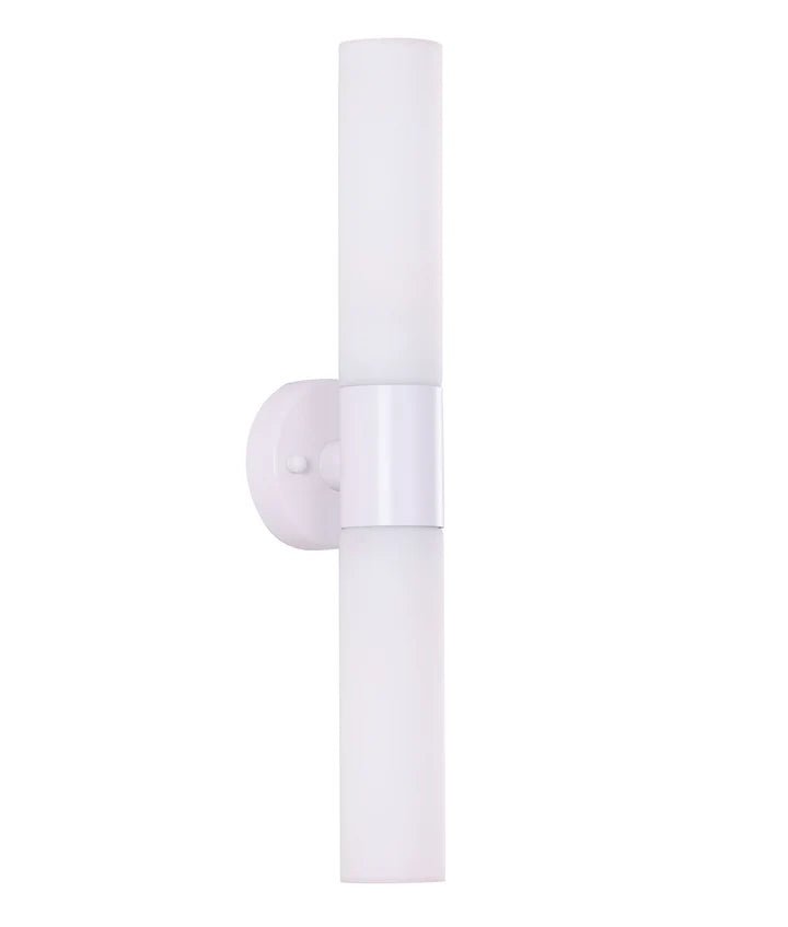 CLA Vara Interior Tubular Up/Down Opal Glass Wall Lights - Mases LightingCLA