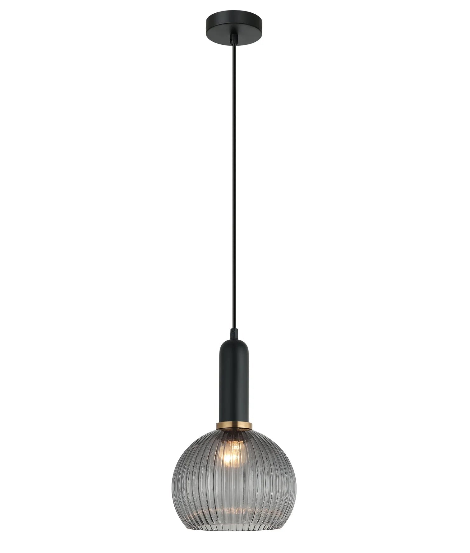 CLA VINTAJ: Interior Wine Glass Shape Ribbed Glass Pendant Lights - Mases LightingCLA